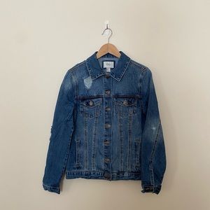 F21 Distressed Jean Jacket